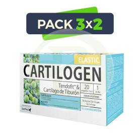 Pack 3x2 Cartilogen Elastic 20 Ampollas Dietmed