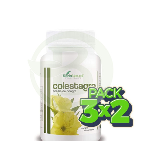 Pack 3x2 Aceite de Onagra 500 Perlas Soria Natural