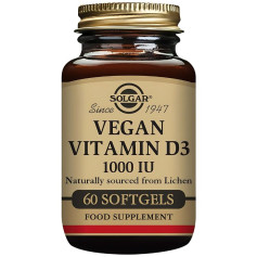 Vegan Vitamina D3 1000Ui 60Capsulas Solgar