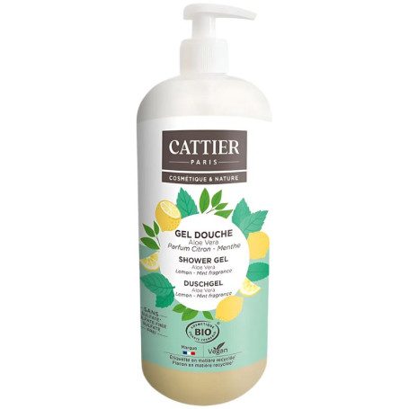 Gel De Ducha Ss Limón-Menta 1L Cattier