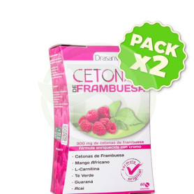 Pack 2x Cetonas Frambuesa 60 Comprimidos Drasanvi