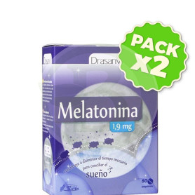 Pack 2x Melatonina 60 Comprimidos 1,9Mg. Drasanvi