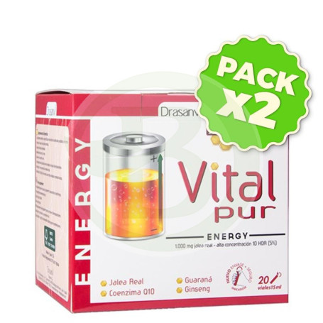 Pack 2x Vitalpur Energy 20 Viales Drasanvi