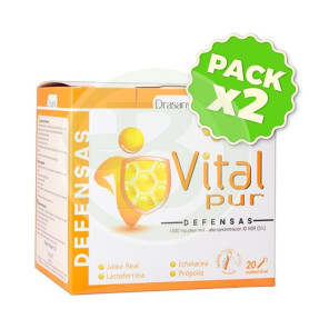 Pack 2x Vitalpur Defensas 20 Viales Drasanvi