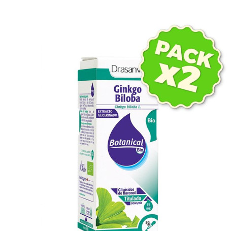 Pack 2x Glicerinado Ginkgo Biloba Bio 50Ml. Drasanvi