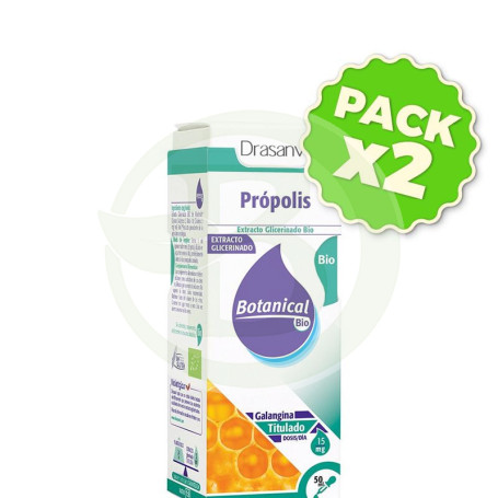 Pack 2x Glicerinado Propolis Bio 50Ml. Drasanvi