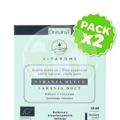 Pack 2x Aceite Esencial Naranja Dulce Bio 10Ml Vitaroms Drasanvi