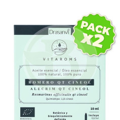 Pack 2x Aceite Esencial Romero Qt Cineol Bio 10Ml Vitaroms Drasanvi