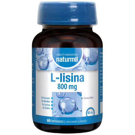 L-Lisina 800Mg 60 Comprimidos Naturmil