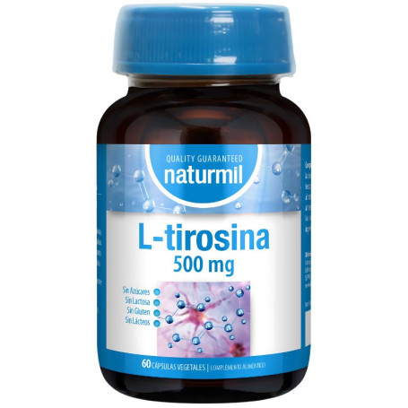 L-Tirosina 500Mg 60 Cápsulas Vegetales Naturmil