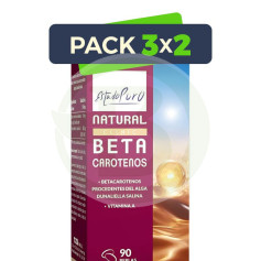 Pack 3x2 Natural Betacarotenos Clinic 90 Perlas Estado Puro