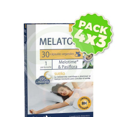 Pack 4x3 Melatonox Retard 30 Cápsulas Vegetales Dietmed