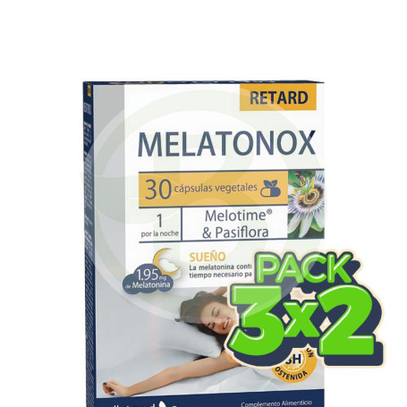 Pack 3x2 Melatonox Retard 30 Cápsulas Vegetales Dietmed