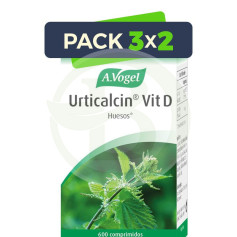 Pack 3x2 Urticalcin con Vitimania D 600 Comprimidos A.Vogel (Bioforce)