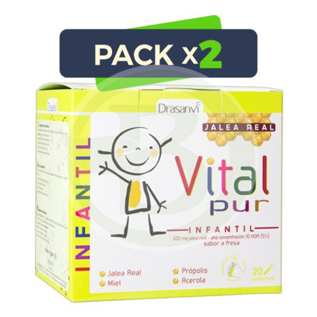 Pack 2x Vitalpur Infantil 20 Viales Drasanvi
