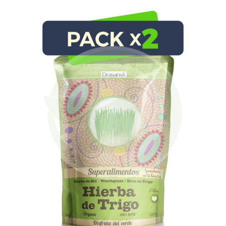 Pack 2x Hierba De Trigo Bio 125Gr. Drasanvi
