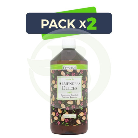 Pack 2x Aceite De Almendras 1Lt. Drasanvi