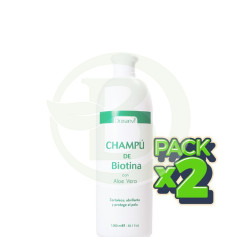 Pack 2x Champú Biotina y Aloe Vera 1Lt. Drasanvi