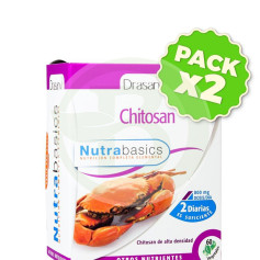 Pack 2x Chitosan 60 Cápsulas Drasanvi