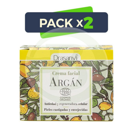 Pack 2x Crema Facial Argán Bio 50Ml. Drasanvi