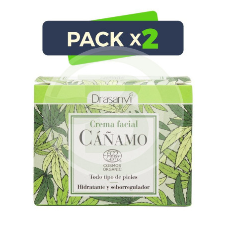 Pack 2x Crema Facial Cáñamo Bio 50Ml. Drasanvi