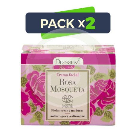 Pack 2x Crema Facial Rosa Mosqueta Bio 50Ml. Drasanvi