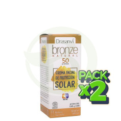 Pack 2x Crema Solar Protección 50 Bronze Drasanvi
