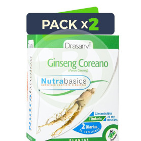 Pack 2x Ginseng Coreano 60 Cápsulas Drasanvi
