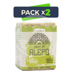 Pack 2x Jabón Alepo y Laurel 200Gr. Drasanvi