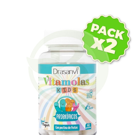 Pack 2x Vitamolas Probioticos Niños 60 Gominolas Drasanvi