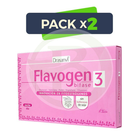 Pack 2x Flavogen Bifase 3 60 Cápsulas Drasanvi