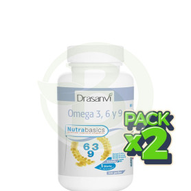 Pack 2x Omega 3-6-9 1.000Mg. 100 Perlas Drasanvi