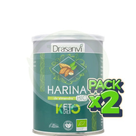 Pack 2x Harina De Almendras Bio 375Gr. Keto Drasanvi