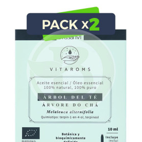 Pack 2x Aceite Eesencial Árbol del Té Bio 10Ml Vitaroms Drasanvi
