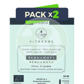 Pack 2x Aceite Esencial Bergamota Bio 10Ml Vitaroms Drasanvi