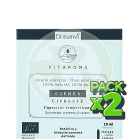 Pack 2x Aceite Esencial Cipres Bio 10Ml Vitaroms Drasanvi