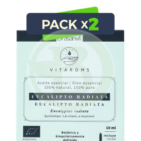 Pack 2x Aceite Esencial Eucalipto Radiata Bio 10Ml Vitaroms Drasanvi