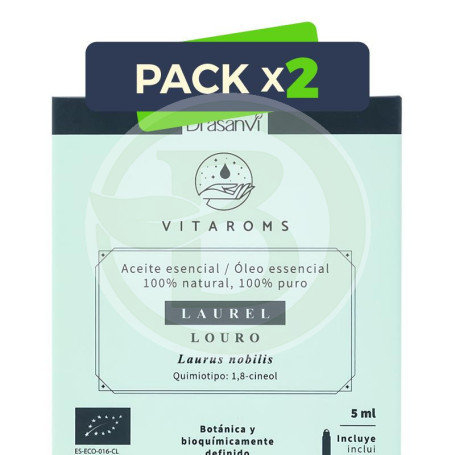 Pack 2x Aceite Esencial Laurel Bio 5Ml Vitaroms Drasanvi