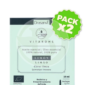 Pack 2x Aceite Esencial Limon Bio 10M Vitaroms Drasanvi