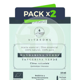 Pack 2x Aceite Esencial Mandarina Verde Bio 10Ml Vitaroms Drasanvi