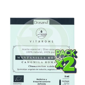 Pack 2x Aceite Esencial Manzanilla Romana Bio 5Ml Vitaroms Drasanvi