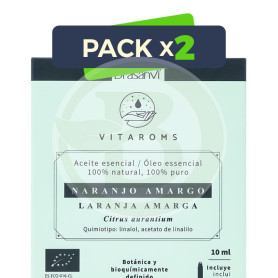 Pack 2x Aceite Esencial Naranjo Amargo Bio 10Ml Vitaroms Drasanvi