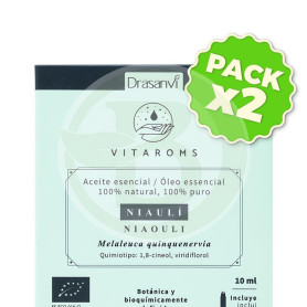 Pack 2x Aceite Esencial Niauli Bio 10Ml Vitaroms Drasanvi