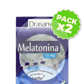 Pack 2x Melatonina Pocket 15 Cápsulas 1,9Mg Drasanvi
