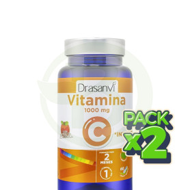 Pack 2x Vitamina C 1000Mg 60 Cápsulas Drasanvi
