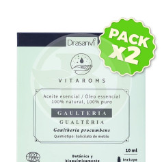Pack 2x Aceite Esencial Gaulteria Cosmos Organic 10Ml Vitaroms Drasanvi