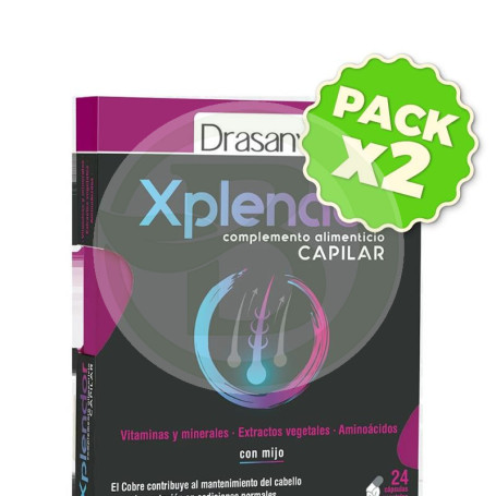 Pack 2x Xplendor Capilar 24 Cápsulas Drasanvi