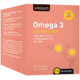 Omega 3 30 Cápsulas + 30 Perlas Vitalart