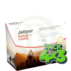 Pack 4x3 Jellyor Jalea Energy & Vitality 20 Sticks Eladiet