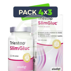 Pack 4x3 Triestop Slimgluc 60 Comprimidos Eladiet